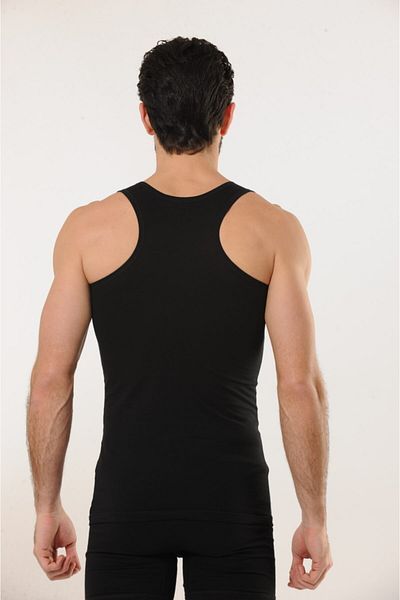 Hmd Men's Sports Undershirt 701 - Black Cotton and Lycra Comfortable Texture