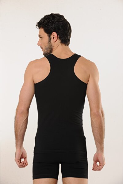 Hmd Men's Sports Undershirt 701 - Black Cotton and Lycra Comfortable Texture