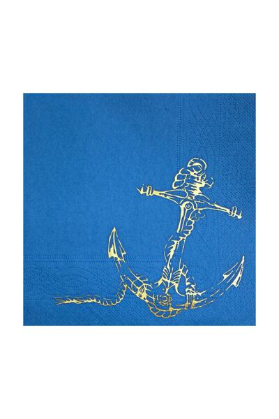 Story 33 سم ورق ذهب ياباني مزخرف بتصميم مارين 16 قطعة من المناديل الورقية الز...