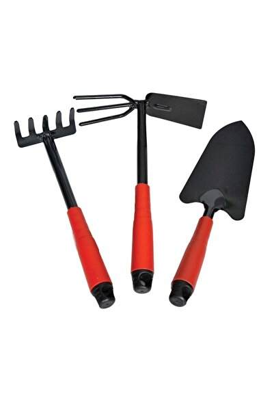 Genel Markalar Üçlü Bahçe Seti ( Kürek - Çapa - Tırmık ) Küçük Boy 25cm Hobi ...