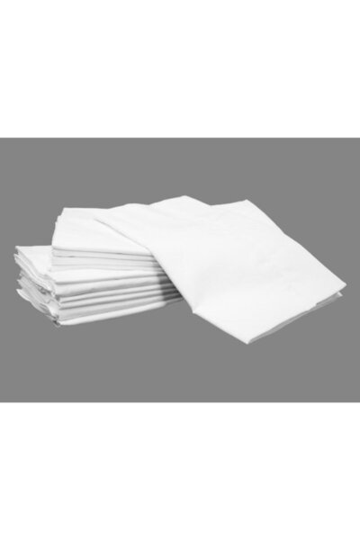 Evren 10 Pieces Zippered White Color Pillow Case 50x70 cm