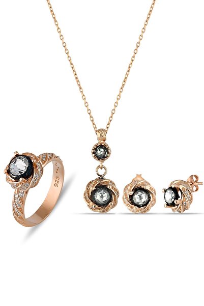 MySilvers Elmas Modeli Topaz Set