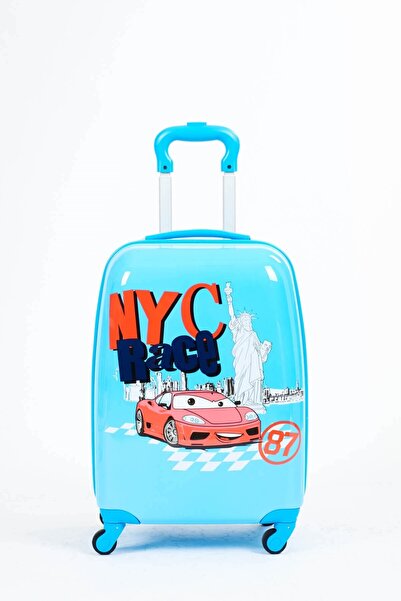MÇS Nyc Race Çocuk Valiz Mavi