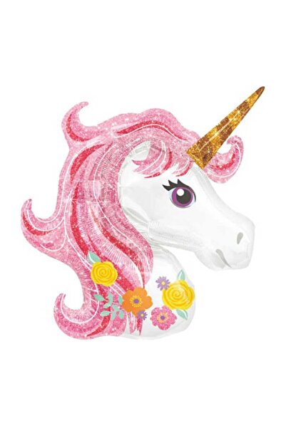 Çemrek Süs Parti Unicorn Folyo Balon 90 Cm
