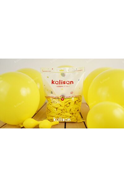 Kalisan Sarı Dekorasyon Balonu 12 Inc – 30 Cm 50 Adet