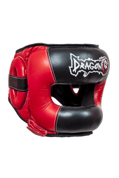 Dragondo Yüz Korumalı .deri Kick Boks, Muay Thai Kaskı