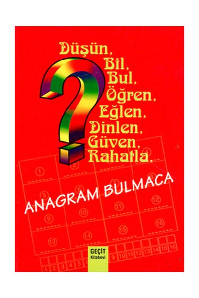 Anagram Bulmaca / Kolektif / / 9789757699606