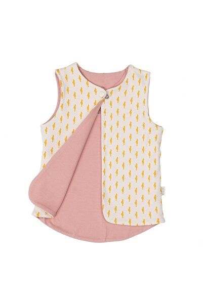 PHOCA Çift Taraflı Baskılı Yakası Çıtçıtlı Bebek Çocuk Yeleği