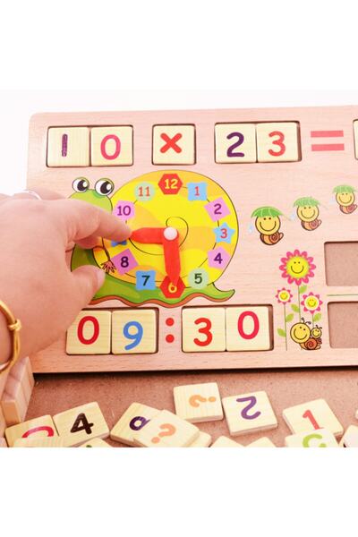 MucizeOyuncaklar Ahşap Matematik Öğreten Oyun Seti - Tangram Hediyeli