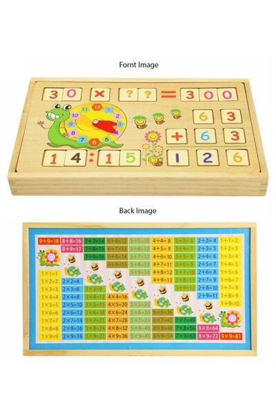 MucizeOyuncaklar Ahşap Matematik Öğreten Oyun Seti - Tangram Hediyeli