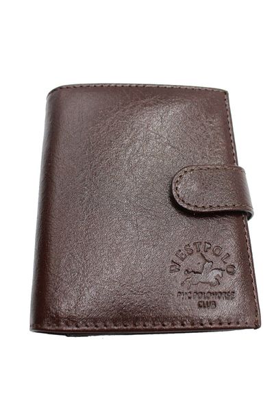 WEST POLO CÜZDAN Мъжки портфейл от естествена кожа West Polo 02p, кафяв