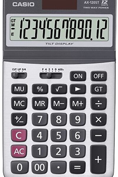 Casio Hesap Makinesi Masa Üstü 12 Hane Ax-120st