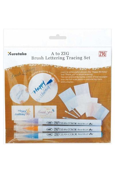 Zig Brush Lettering Tracing Set Beautiful Writing Practice Set