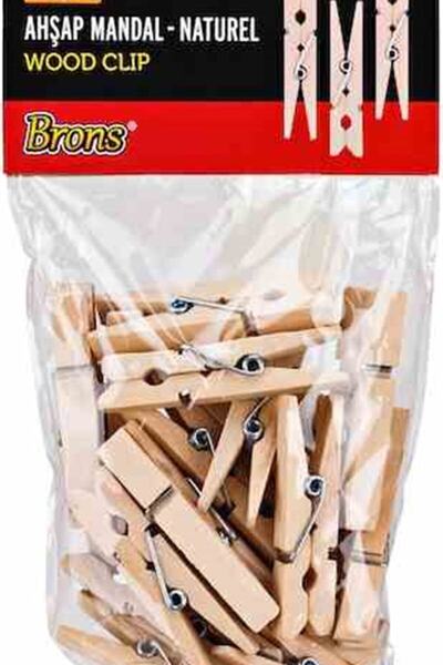 Brons مزلاج خشبي طبيعي كبير Br-907