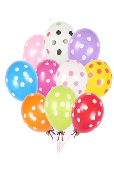 Çemrek Süs Parti Polka Dot Balloon 12 Inc – 30 Cm 50 Pieces