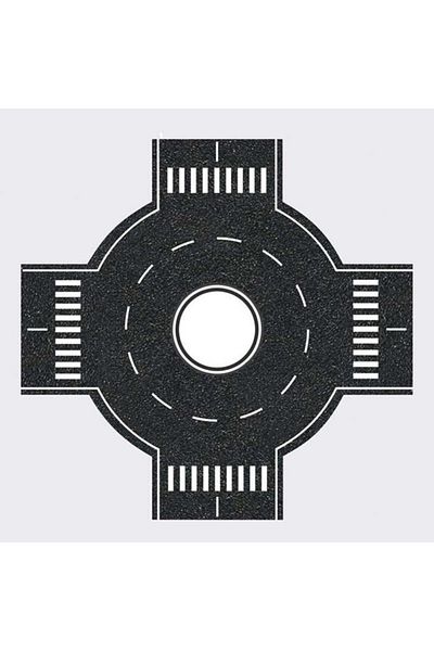Eshel 1/100 Flat and Round Rotary Crossroads - 2 Pieces