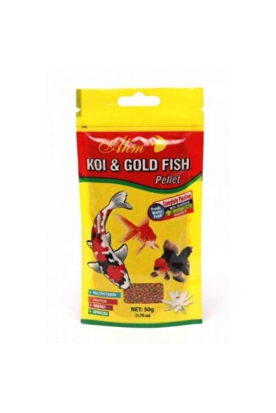 Ahm Koi Goldfish Pellet 50 gr Japon Balıkları Için Yem