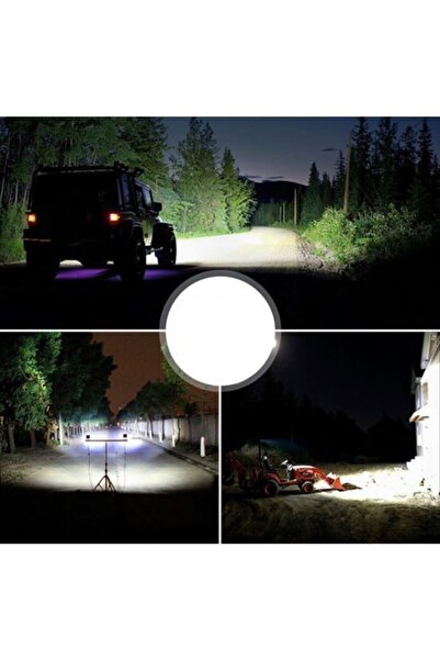 REPLAX 5 Adet 14 Led Yuvarlak Off Road Sis Farı Çalışma Lambası Projektör