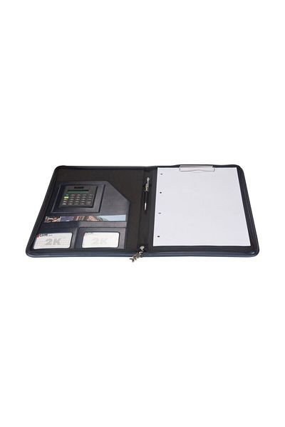 2K A4 Faux Leather Luxury Secretary Block Tray with Calculator 100 Sheets