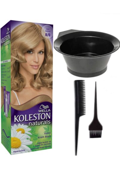 Wella Koleston Naturals 8/0 Açık Kumral Kalıcı Krem Saç Boyası Ve Saç Boyama ...