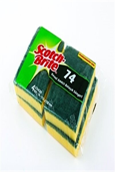 3M Scotch Brıte 74 Genel Amaclı Bulaşık Sungerı 4'lü*8 Paket