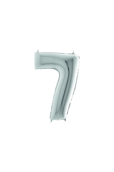 Deniz Party Store Silver Foil Balloon 16" Inch ( 7 ) Number