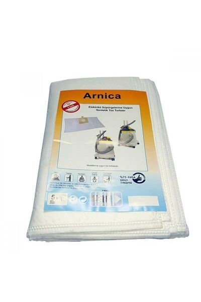 Arnica كيس غبار المكنسة الكهربائية Tayfun - 5 قطع قماش