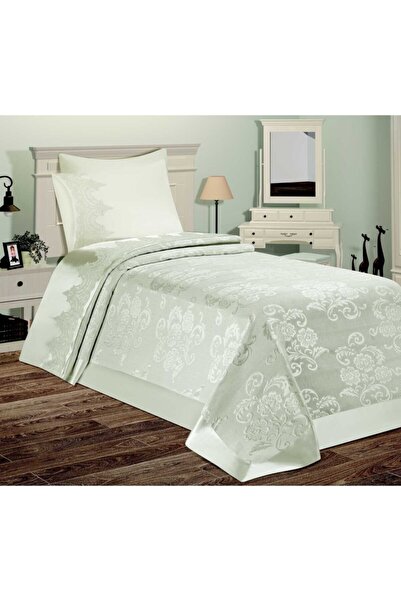 Bilgin's French Brocade Pique Set Cream Single