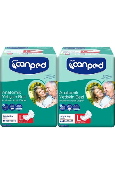 Canped Anatomical Diapers Normal Large 16 Pieces