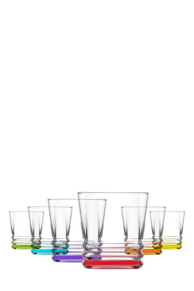 LAV Elegant Painted 6-Piece Soft Drink Glass Elg353 Ob007ec