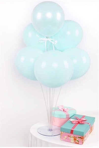 Çemrek Süs Parti Макарон Зелений балонний стенд 1 стенд і 10 балонів