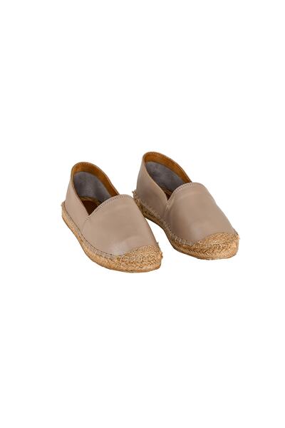 Moosefield Espadrile de damă din piele naturală bej lucrate manual