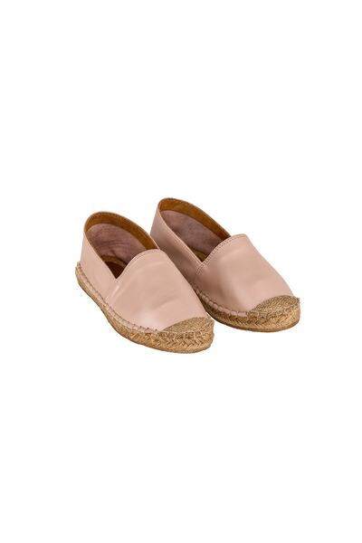 Moosefield Espadrile de damă roz din piele naturală lucrate manual