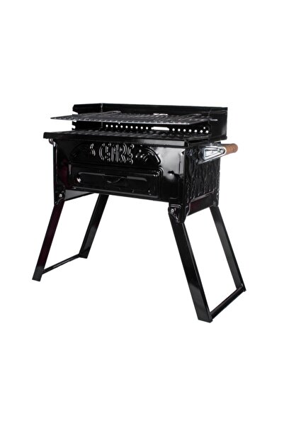 Gökçelik Mangal Semaver Seti Çift Izgaralı Emaye Mangal Çift Musluklu Semaver...