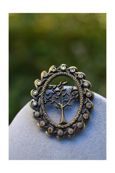 Stoneage Jewellery Hayat Ağacı Bayan Broş