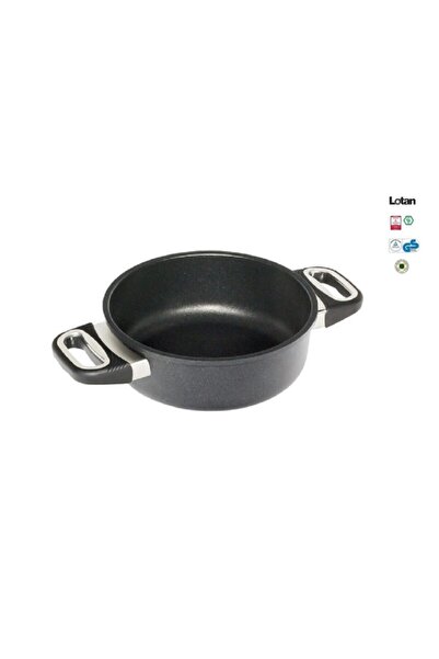 AMT Gastroguss Amt 20 Cm Kısa Tencere Cam Kapaklı
