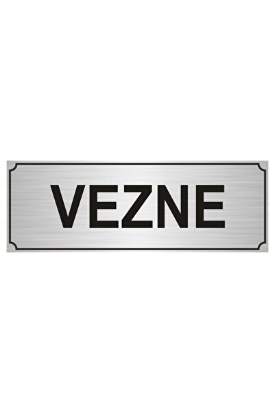 Özarslan Dizayn لوح توجيه فاتورة 10 سم × 20 سم معدن فضي اللون