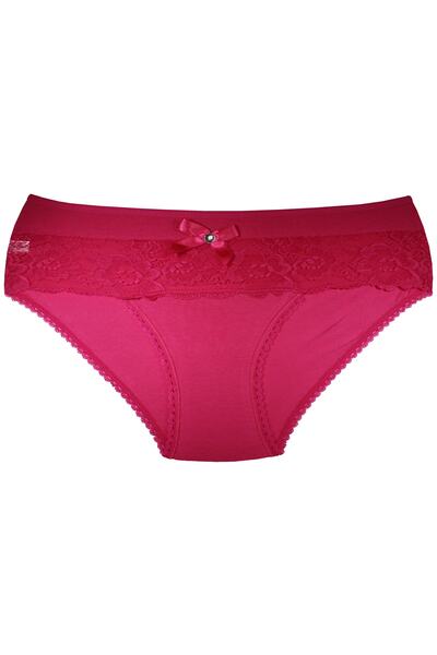 CottonStar Kadın Büyük Beden Dantelli / Taşlı Külot 5'li Mix Paket