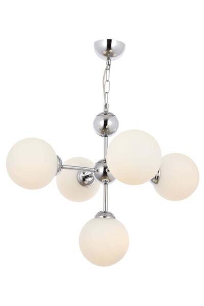 Tavcam Topçu Avize Opal 05 - Krom