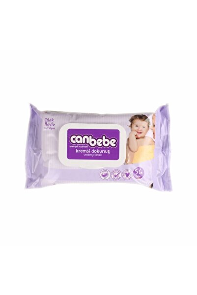Canbebe Kremsi Dokunuş Islak Havlu 56'lı