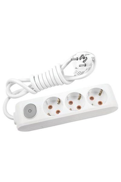 VİKO Panasonic 3m Child Proof Grounded Wired Triple Socket with Switch
