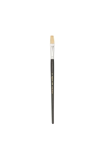 Bigpoint 358f Series White Natural Bristle Flat Cut Brush No: 14