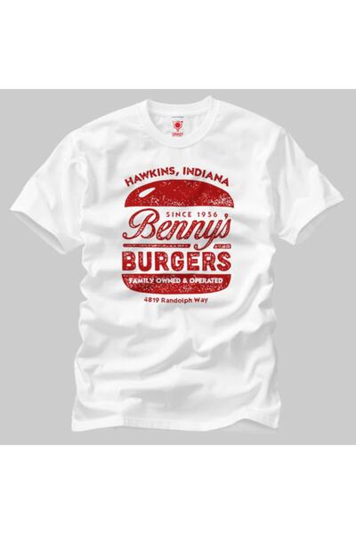 Crazy Stranger Things Bennys Burgers muška majica