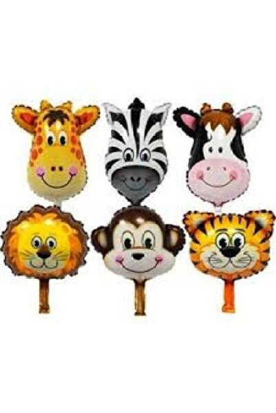 Chuva طقم بالونات فويل 14" سفاري 6 قطع بالهواء فقط