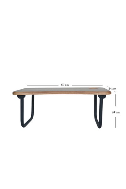 HASTUNÇ Brown Portable Folding Laptop Desk