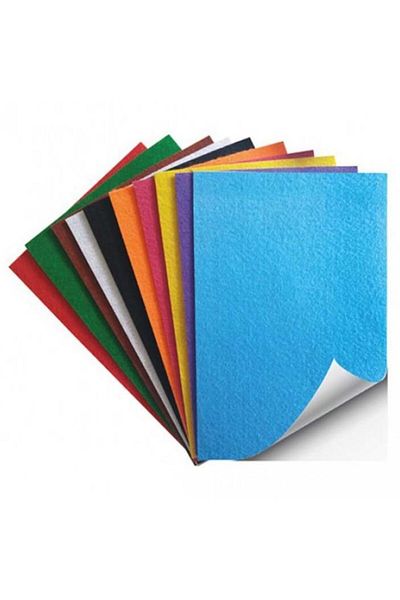 orhanucuzluk A4 10 Color Adhesive Felt