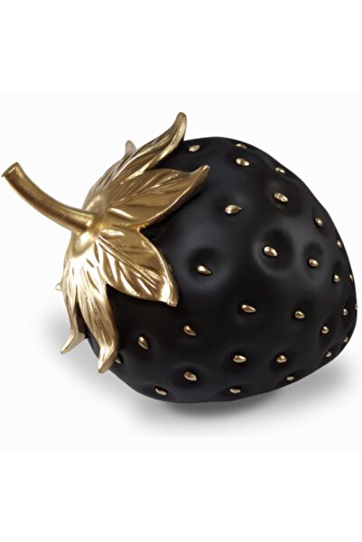 Tual Hobi Sanat Çilek Büyük Boy Dekoratif Obje 42x30 cm Modern Heykel Biblo E...