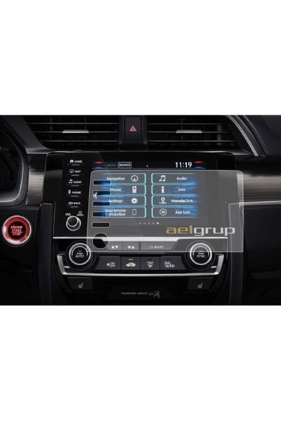 ael-tech Honda Civic Make-up Case Fc5 Navigation Compatible 9h Nano Screen Protector