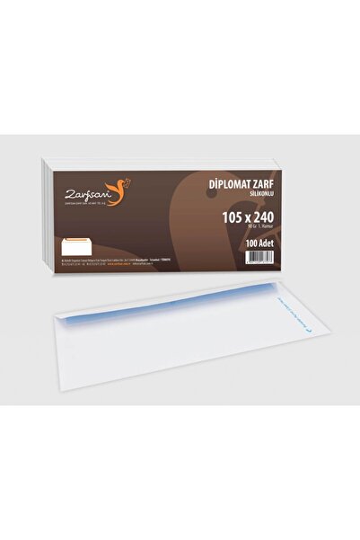 Zarfsan Diplomat Zarf Düz 10,5x24cm 90 gram 100 Adet