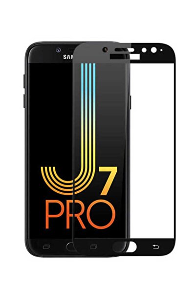 MOBAX Samsung Galaxy J730 Pro Temperli Cam Full Ekran Koruyucu Siyah Siyah